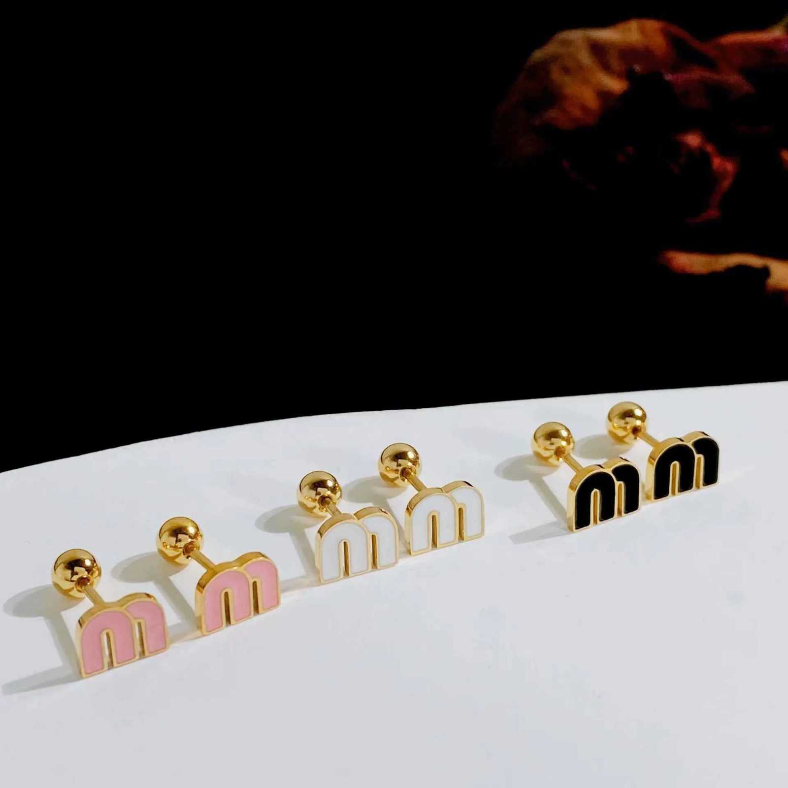 IFYOUOO Stainl Steel Letter M Stud Earrings for Wen Fashion Jewelry Delicate Cute Tiny Earrings Gift Y251210