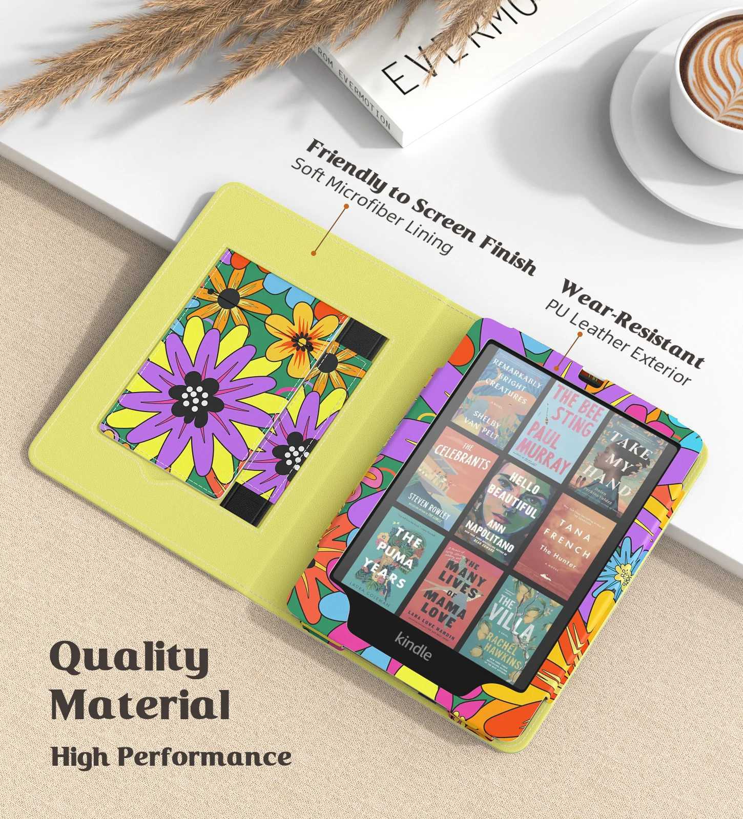 Case for 7 Kindle Paperwhite 12th Gen 2024 Slim PU Shell Cover Case with Auto-Wake/Sleep for 68 Kindle Paperwhite 11th 2021 H251210