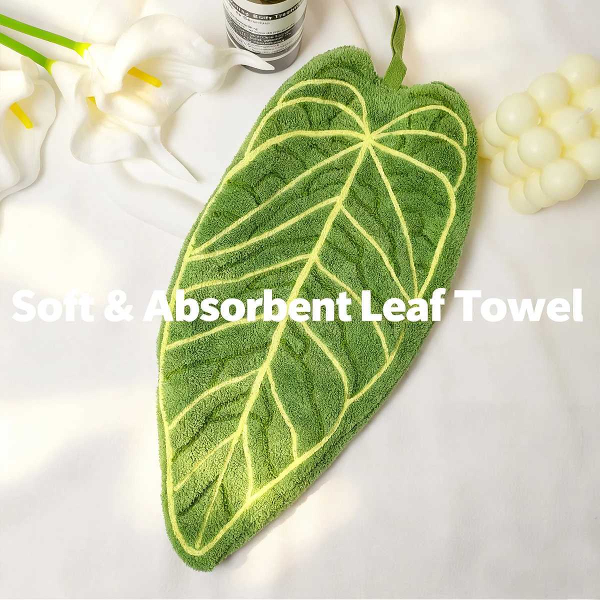 Plant Hand Towels Cleaning Towels Absorbent Handkerchiefs Thickened Hanging Kitchen Towels Bathroom and Kitchen Accessories C251210