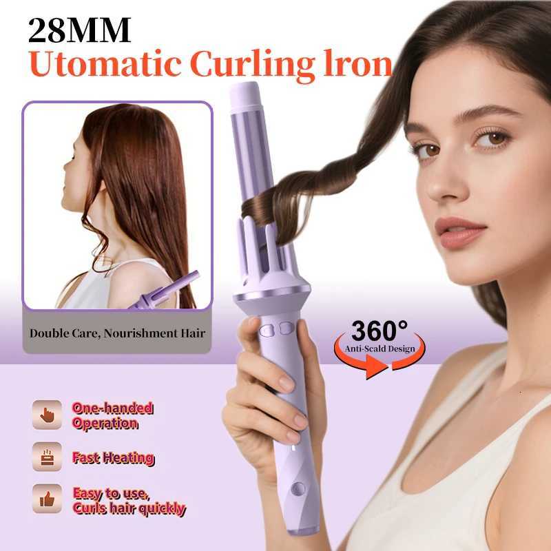 Automatic Rotating Curling iron PTC heated Professional Curling iron Portable Air rotating negative ion wave curling ironT251210