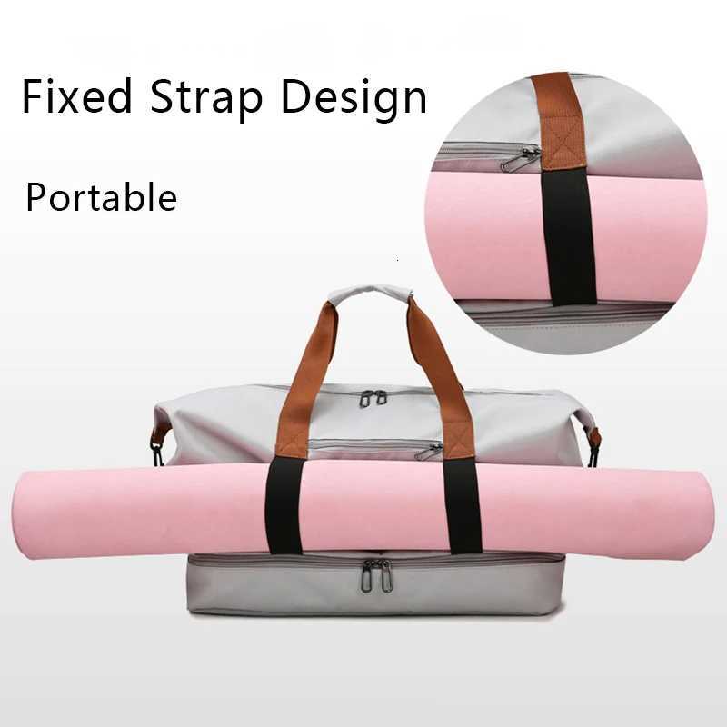 Travel Bag Large Capacity Tote Lage Dry Wet Swimming Gym Bag Oxford Waterproof Sports Crossbody with Shoe Cpartment Y251209