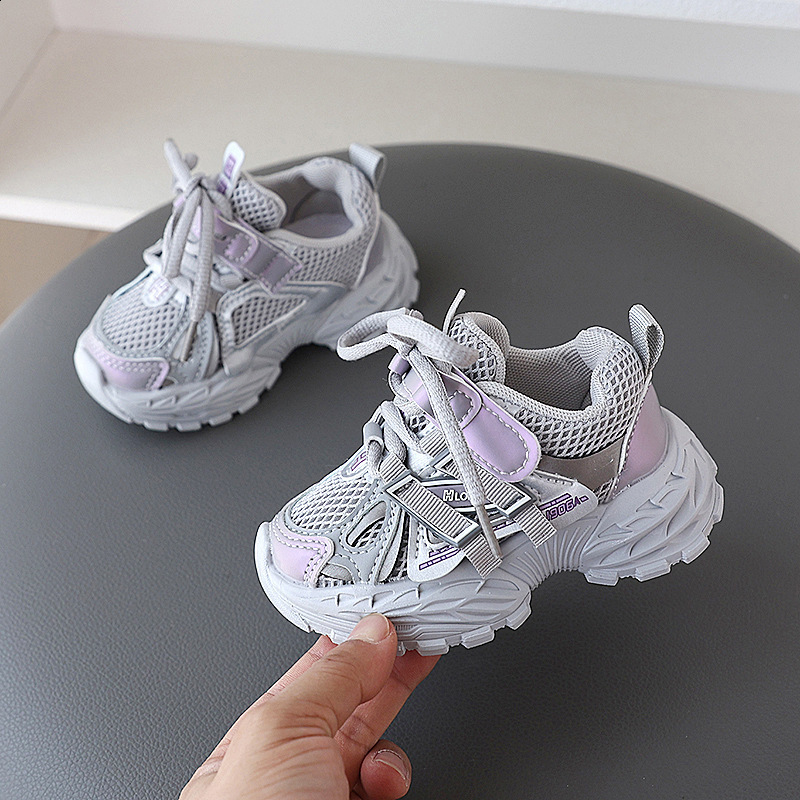 Childrens Sports Casual Shoes 2025 Autumn New Breathable Versatile Boys Ins Girls Wear-resistant Dad Shoes