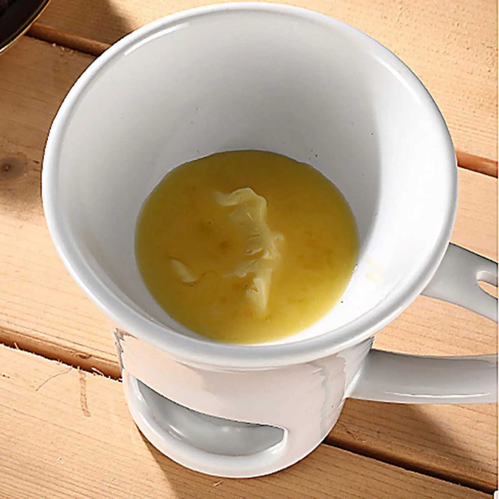 Chocolate Fondue Mug Set with fork and candle Mini Fondue Pots Cheese Ice Cream Fondue Maker Kit Butter Melter Cup Small Warmer C251210