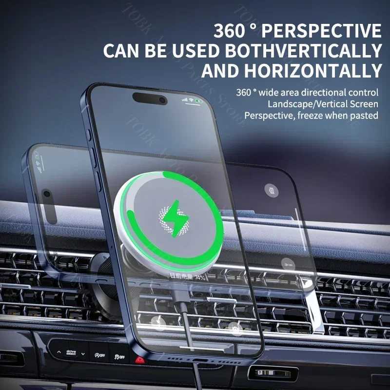 Magnetic Car Phone Holder For Benz GLA H247 2020-2024 Wireless Charging Special Fixed Bracket Base Mount C251210