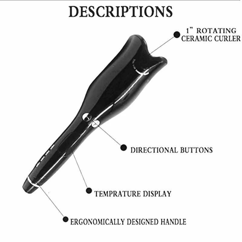 Automatic Hair Curler Professional Magical Style Auto Hair Curler with Temperature LCD Screen for WomanT251210