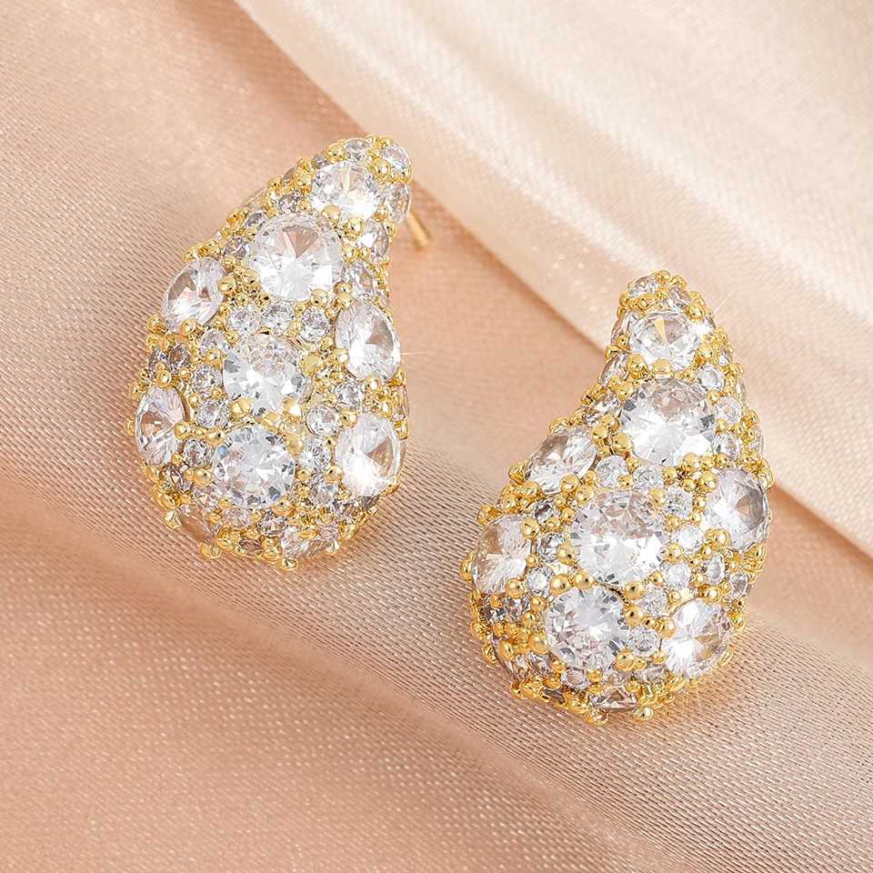 UILZ Bride Earrings For Wen Wedding Accories Rhinestone Gold Sier Summer forWen Earrings Geetry Jewelry Y251210