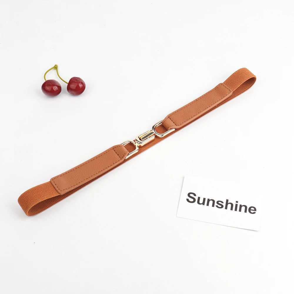 Luxury Women Skinny Belt for Dresses Ladies Fashion Elastic Belts Waist Band Cinch Waistband Y251210