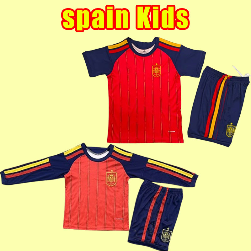 kits kids 2026 spain PEDRI Soccer Jerseys FERRAN TORRES MORATA GAVI 2027 fans player football shirt ANSU FATI KOKE AZPILICUETA 26/27 Men kids Kits Full sets child long