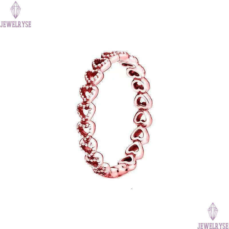 2025 new love heart hollow designer ring for women S925 silver plated sweet daisy flower 18k rose gold star rings jewelry gift