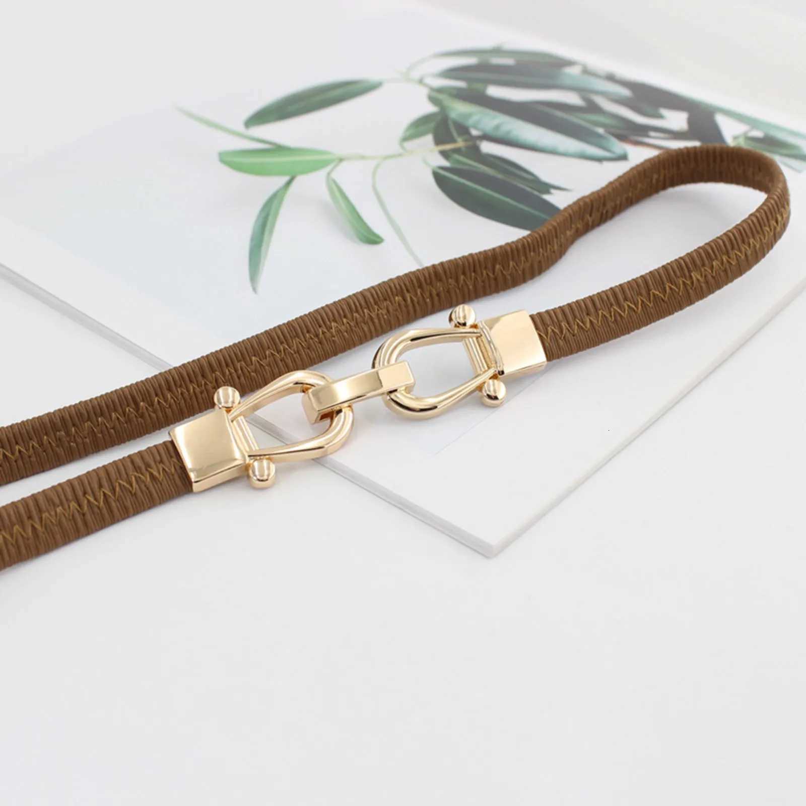 Luxury Famous Brand Belts Quality Luxury WomenS Belt WomenS Inset Style Decoration Gold Hook And Skirt Slim Waist Y251210