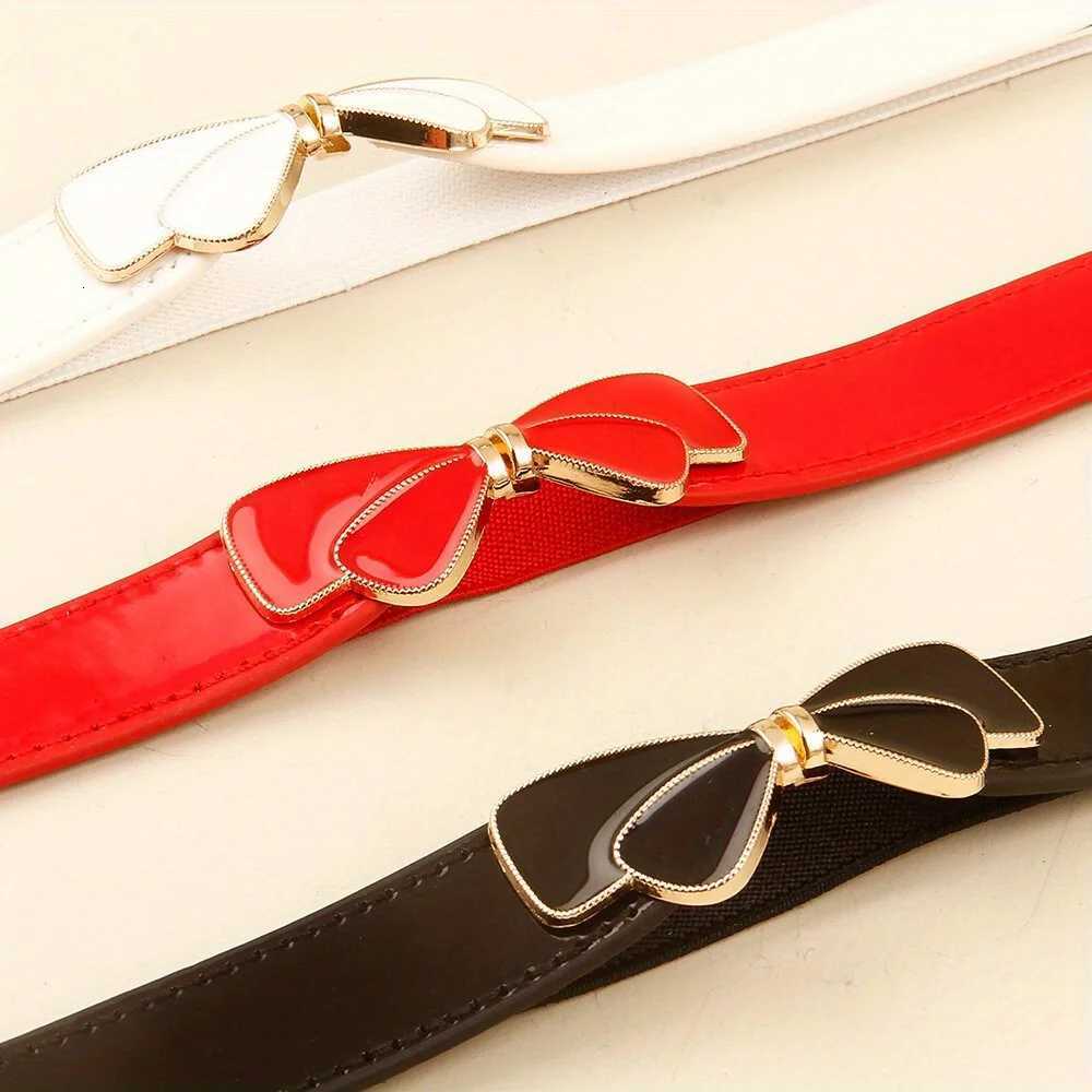 Luxury Elastic thin waistband for womens drip oil bow versatile belt inset style decorative dress with waistband for comfort GM229 Y251210