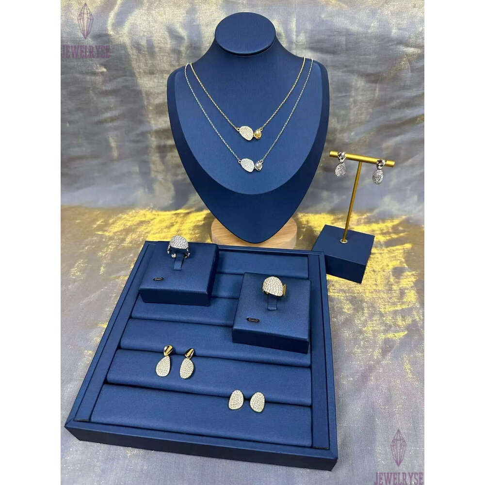 luxury 18k gold silver bling diamond for women men couple rings love drop waterdrop charm geometry round nail lovers ring jewelry