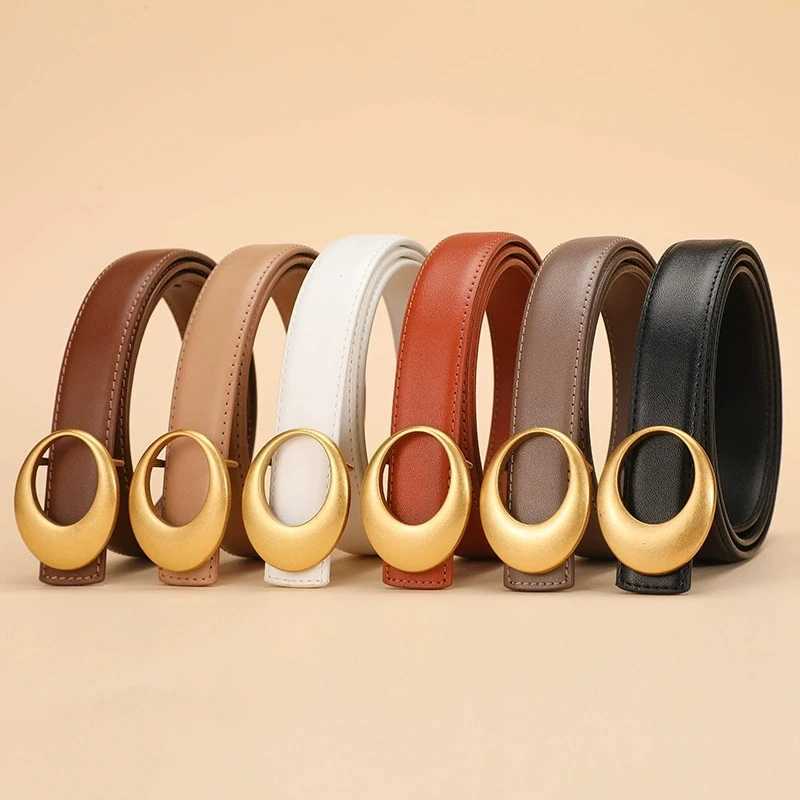 Luxury Fashionable womens belt cowhide leather belt for women versatile decoration with a high-end feel trendy Korean-style Y251210