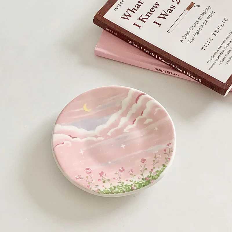Korean-style Pink Coffee Cup Ins Style Ceramic Cup and Saucer Set Mug Hand-painted Lovely Girl Heart Afternoon Tea Heart Plate C251210