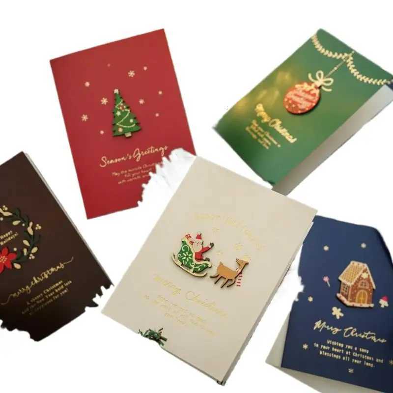 Merry Christmas Cards Set With Envelope New Year es Christmas Gifts Decorative Greeting Xmas Postcards For Xmas 2026 H251210