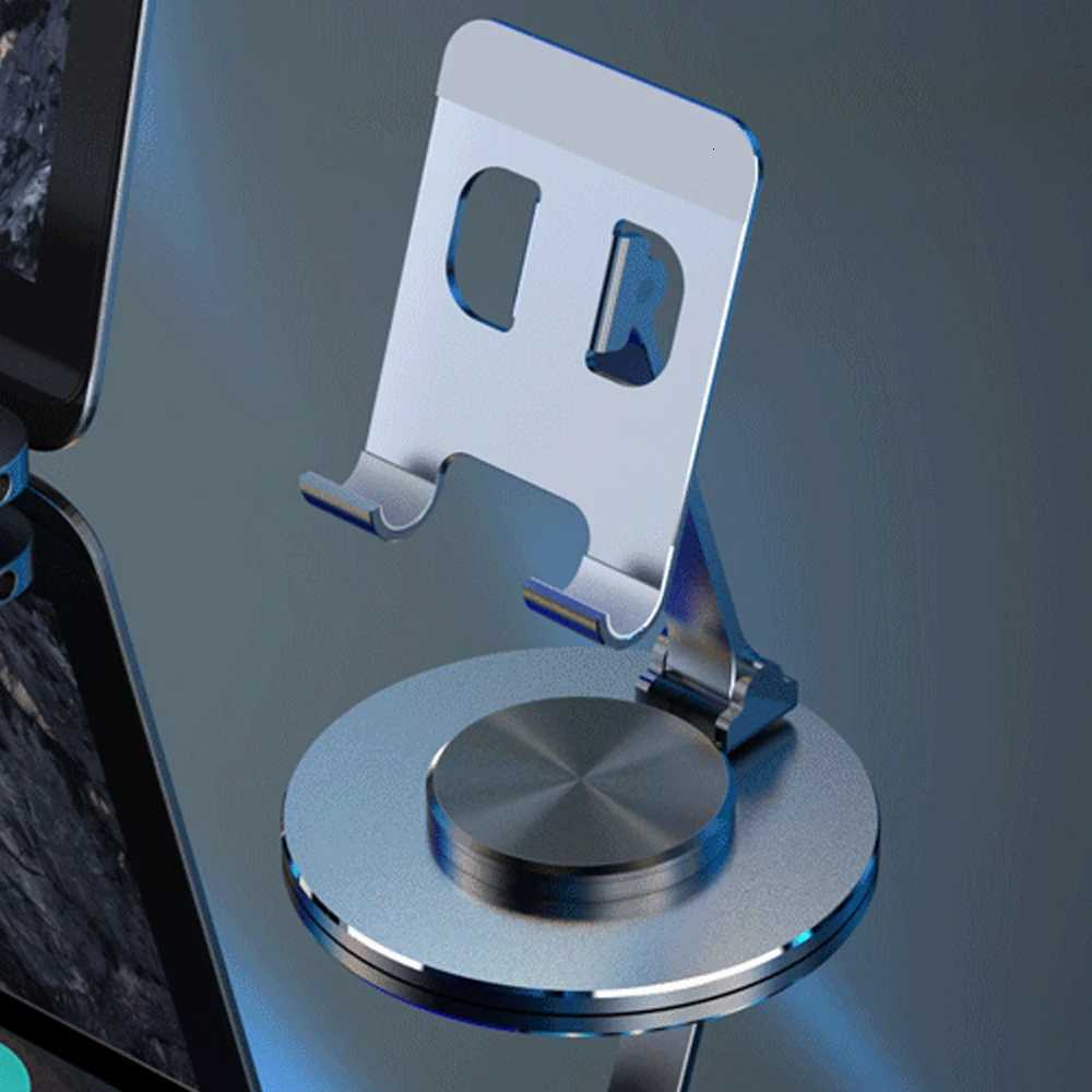 New 360 Rotate Metal Desk Mobile Phone Holder Stand For iPhone iPad Adjustable Desktop Tablet Table Cell Phone Stand C251210