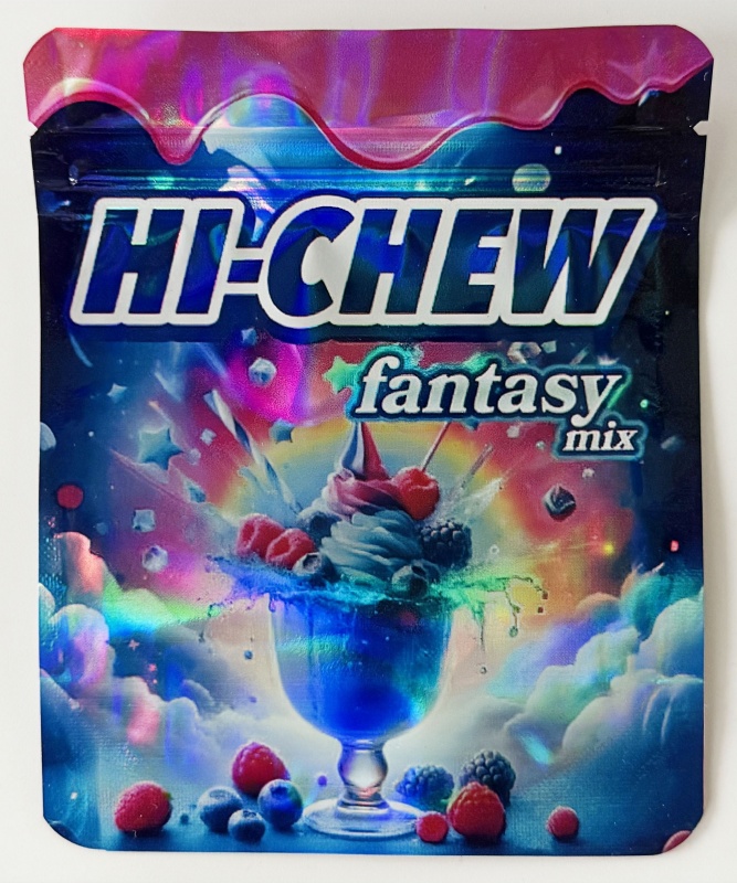 empty mylar bag 3 5 holographic smell proof zipper pouch food storagepackaging stand up foil pack custom