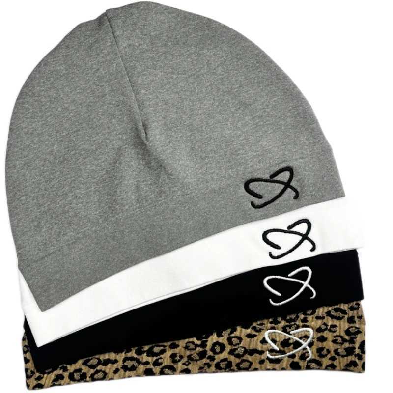 Luxury Embroidered Knitted Nylon High Elasticity Hat Outdoor Leisure Sports Cycling Hat Mens and Womens Same Style Y251209