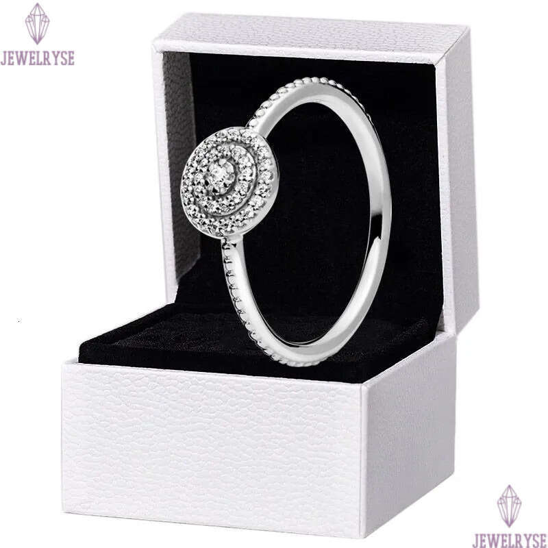 925 Silver Elegant Sparkle Ring shine CZ Diamond Wedding Jewelry for Women Girlfriend Gift nail love promise ring Engagement Rings with Retail Box
