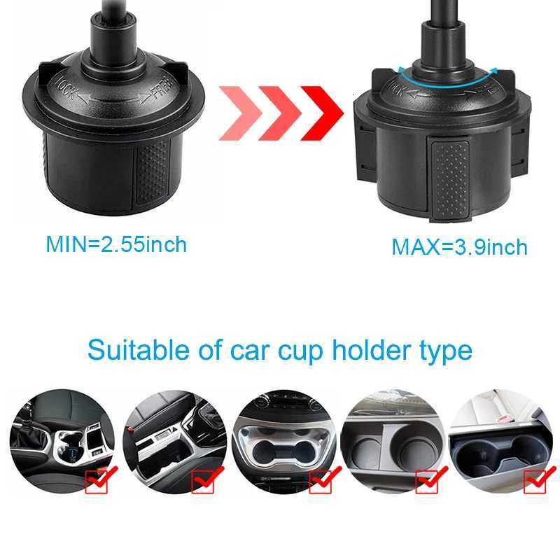 Magnetic Cup Holder Phone Cradle with Adjustable Gooseneck Cup Phone Holder for Car For iPhone 16 15 14 13 12 Series C251210