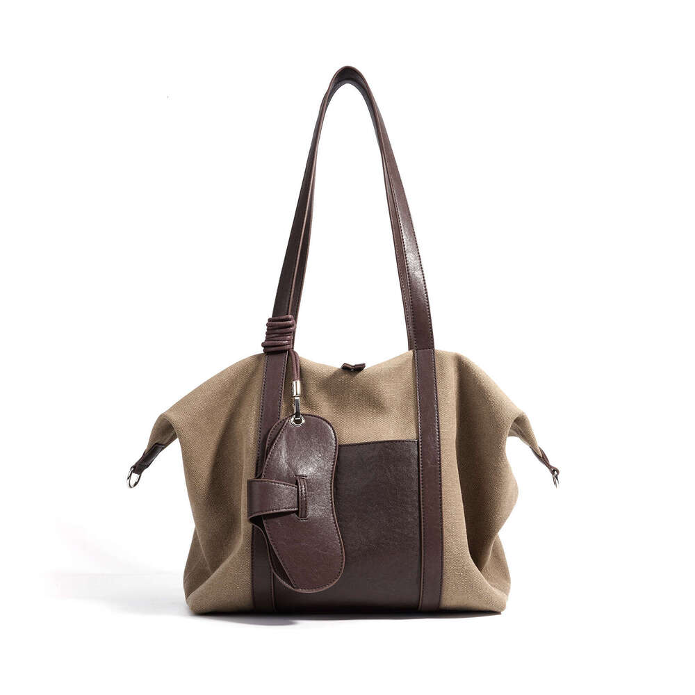 Luxury Bag Designer Shoulder Bags Totes Hobo New Fashion Versatile Casual Handbag Patchwork Color Block Stylish Canvas Briefcase Large Capacity Commut