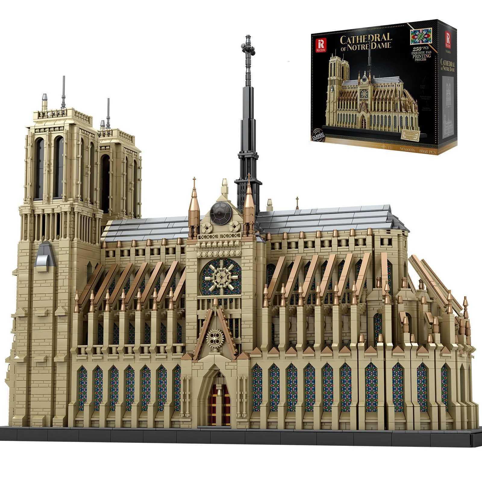 Notre-Dame de Paris Architectural Model Kit Collectible Building blocks Set for Adults Gift Idea for Lovers of HistoryT251210