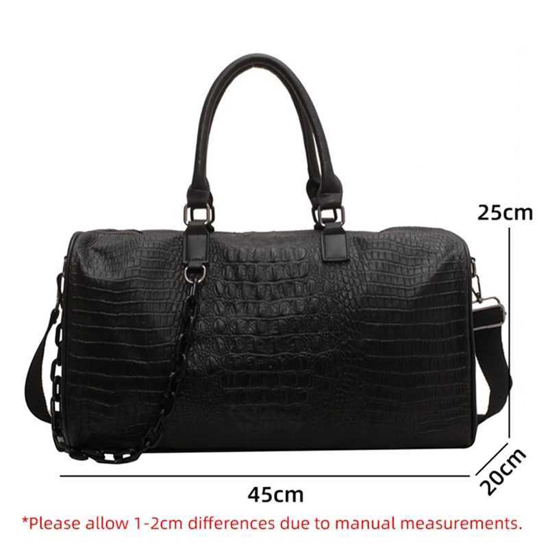 Wen Travel Duffel Handbag Large Capacity Business Candy Color Shoder Bag Waterproof PU Trip Cmuting Gym Crossbody Pack Y251209