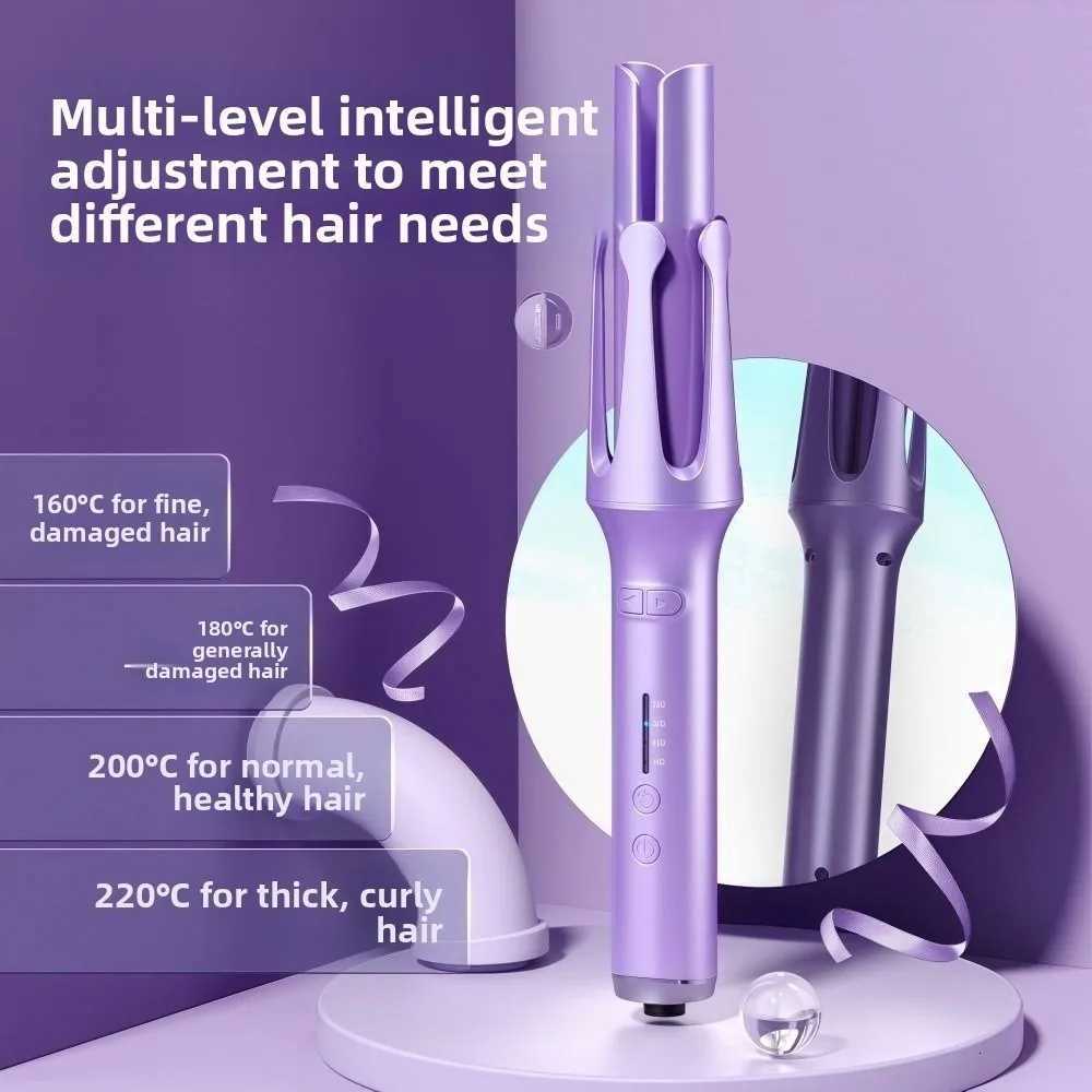 Professional 32mm Automatic Rotating Curler Fast Heating US Plug Electric Curler Big Wave Portable Styler Stick Hair StylingT251210