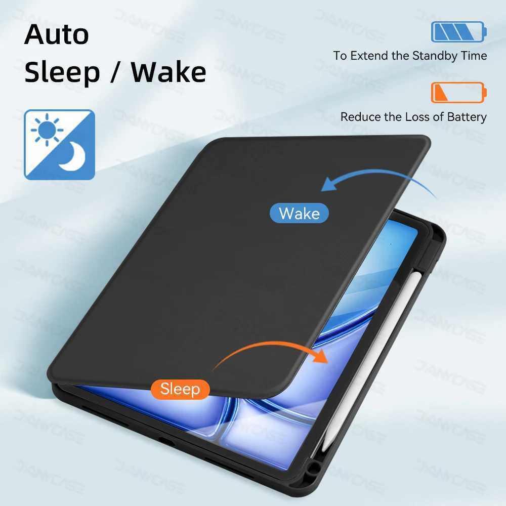 For iPad Air 11 M2 Case 2024 Pro M4 360 Rotation Cover for Air 5/4 iPad 10th 109in Mini 6 7/8/9th 102in Pro129 Tablet Cover H251210