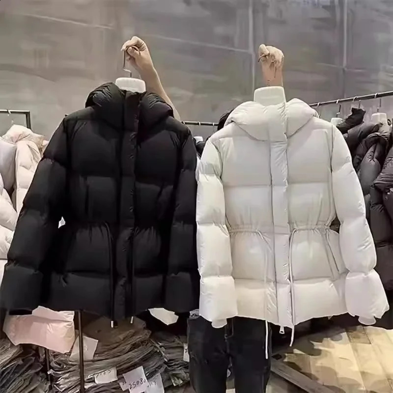 Parkas Jacket Women Winter Cotton-Padded Coat Female Fashion Waterproof Thicken Warm Outerwear Ladies Overcoat Tops 251209