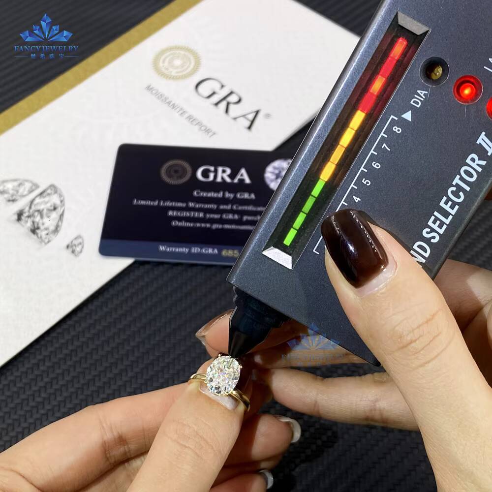 Fancy Custom Solitaire Big 2ct 3carat Gold 14k 18k Engagement Ice Oval Vvs Moissanite Wedding Lab Grown Diamond Ring for Women