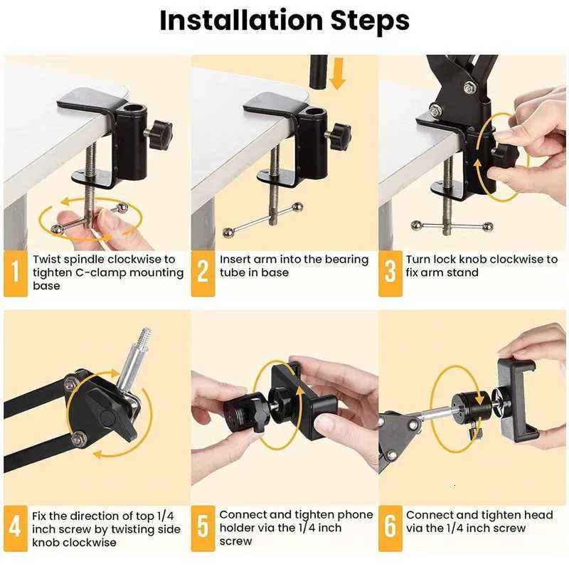 Roreta 2025 ible Tripod For Phone Stand Table Folded Anchor Online Desktop Laptop Video Live Over Shot Photography C251210