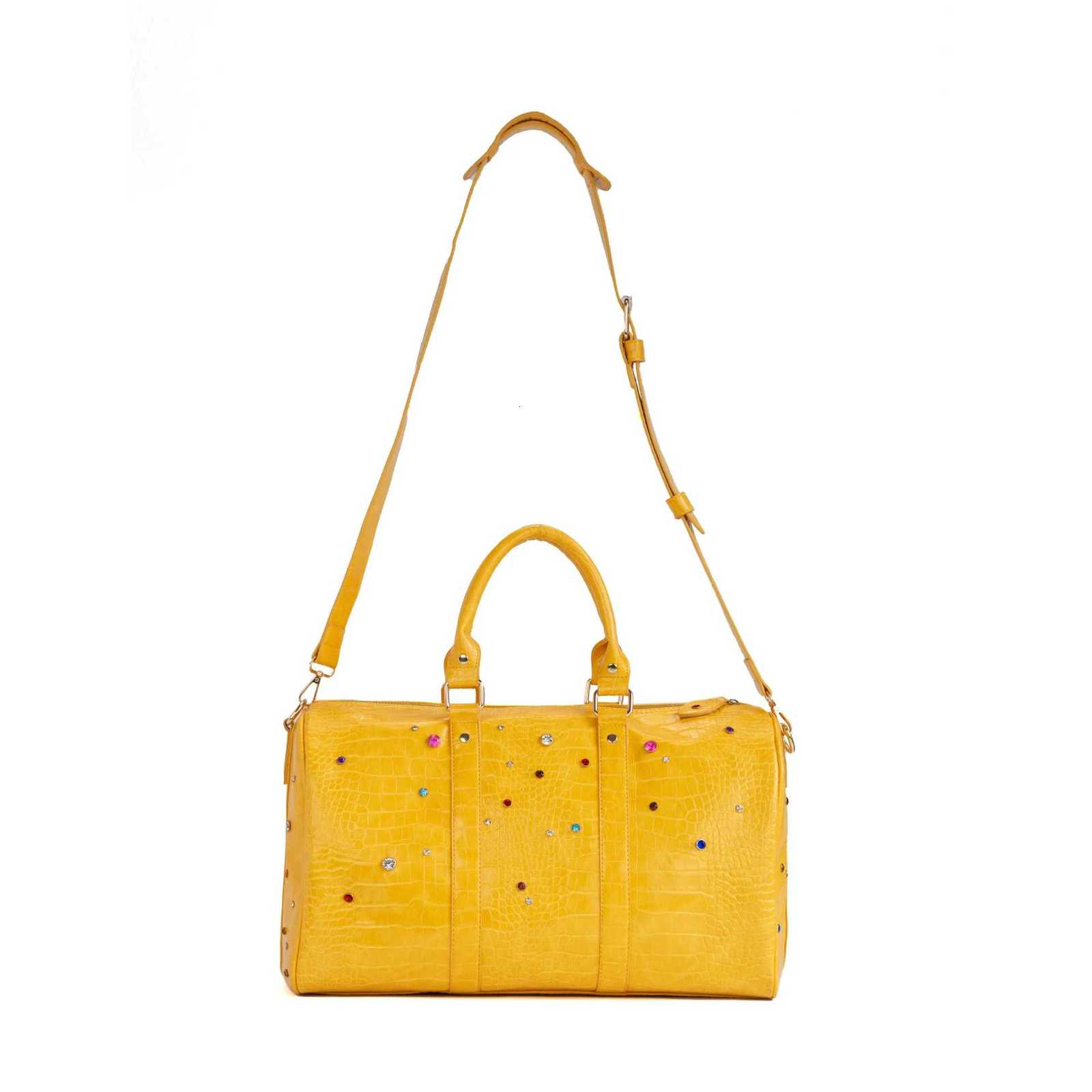 Wens Large Capacity Travel Duffel Handbag Waterproof Business Shoder Bag with odile Colored Diamd Design for Cmutin Y251209