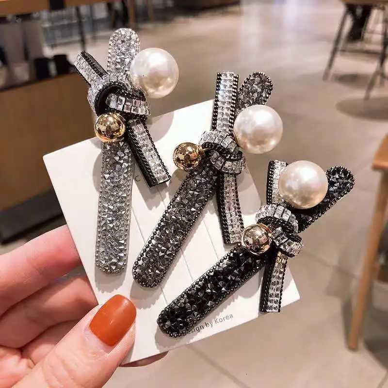 Luxury Crystal Pearl hair pins for wen party hair decoration clips hair Clip accories Y251210