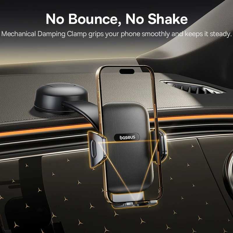 Baseus Car Phone Holder Mobile Phone Holder Car Mount For iPhone Foldable Holder Dashboard Sucker Stand C251210
