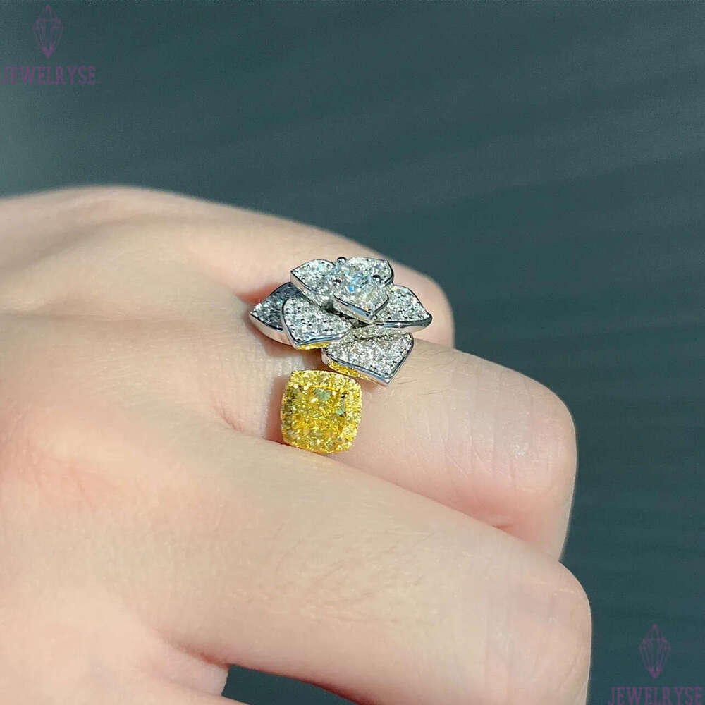 rose flower elegant designer band rings for women with shining crystal diamond cz zircon silver love ring party wedding jewelry