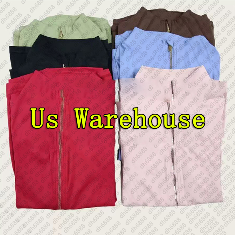 Women's Yoga Outfit short set version Black and Gold Jacket Nude Solid Color Long Sleeves Jacket Shaping Waist Fitness Sportswear