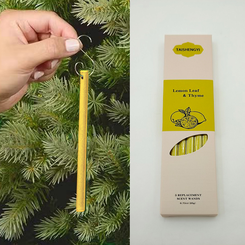 Incense Multi-Scent 5-Inch Scented Paper Sticks (5pcs + Hook) - Home & Auto Fragrance Sticks