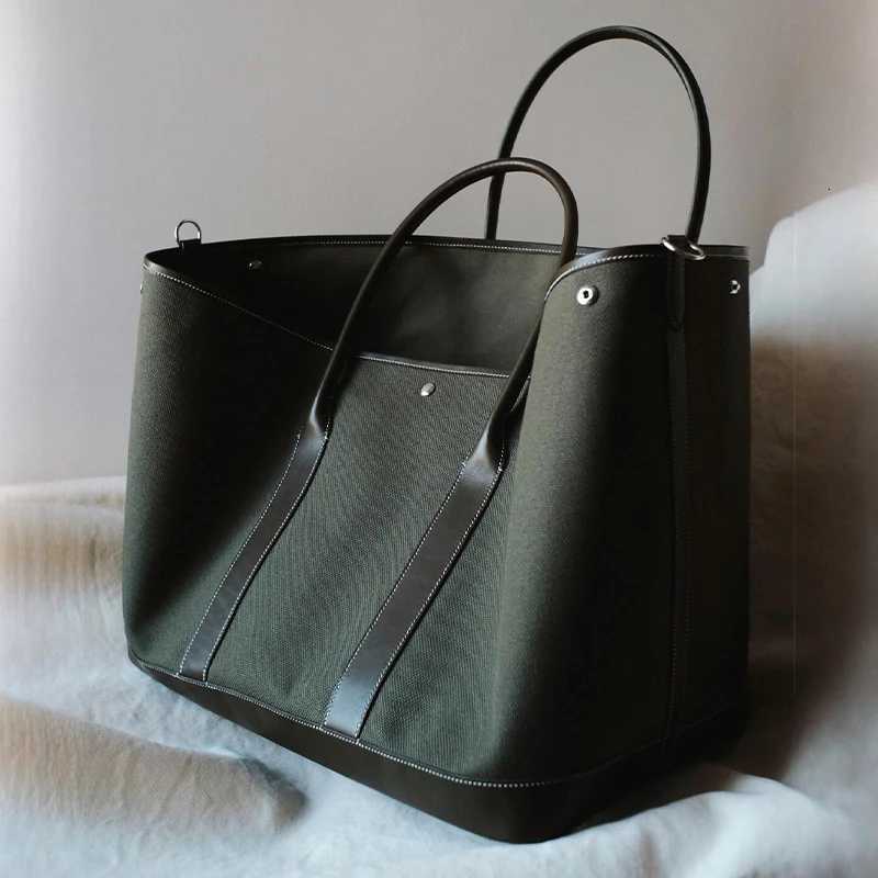 Wens Large Capacity Canvas Tote Bag Crossbody Bag High-End Cmuter Shoder Bag Mtifunctial Travel Shopping Bag Handbag Y251209