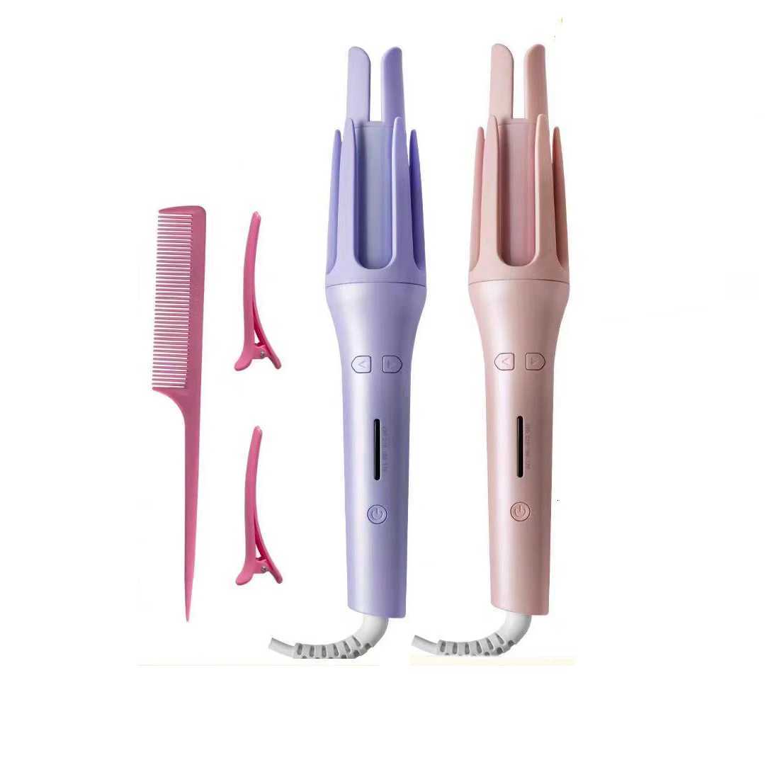 LR 32MM Auto Rotating Hair Curler Ceramic Hair Roller Professional Large Wave Curling Iron Electric Salon Styling ToolT251210