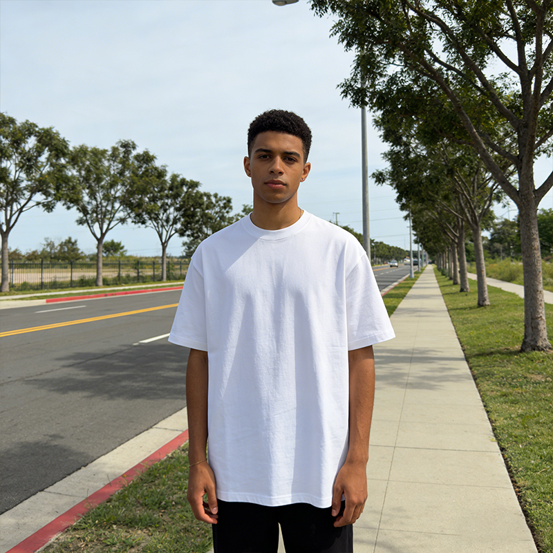 Unisex Oversized Navy Crew Neck T-Shirt Short Sleeve Loose Fit Casual Basic Tee for Daily & Streetwear CF21211