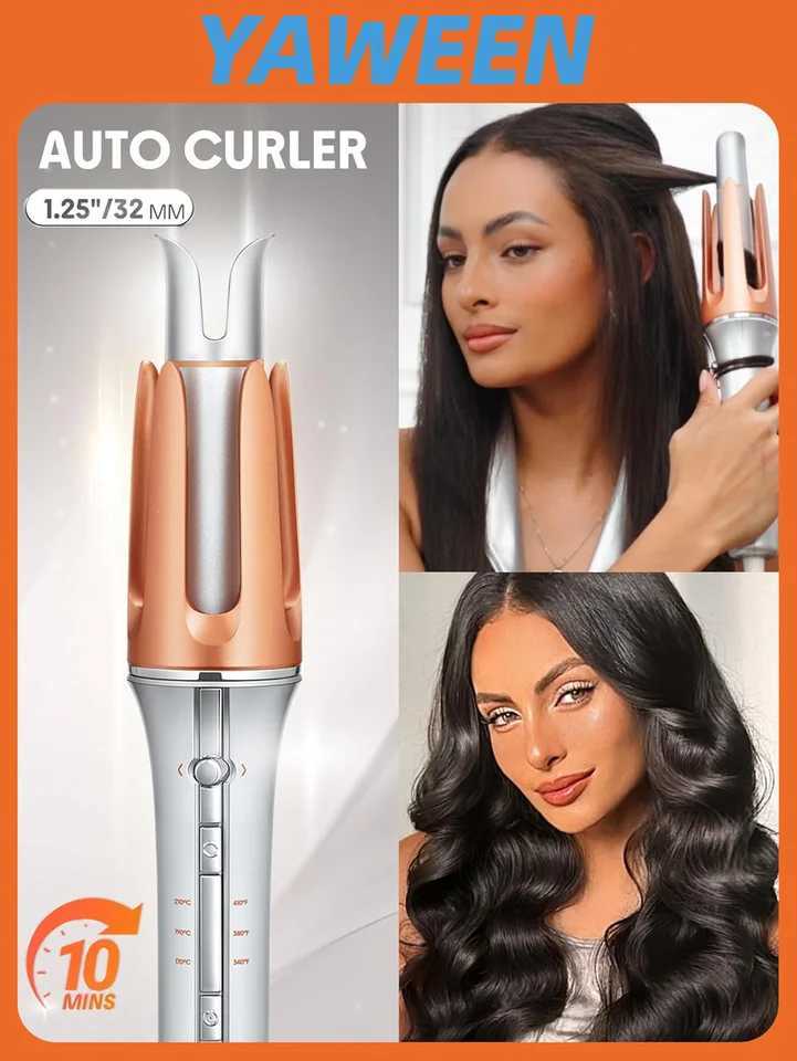 Automatic Curling Iron 32 mm Big Roll Anion Ceramic Hair Curler 4-Speed Adjustable Fast Heating Fashion Styling ToolsT251210