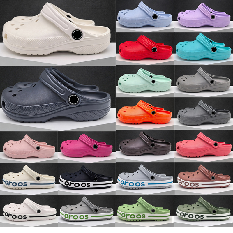 Free Shipping designer sandals womens Clog shoes croc slippers slides Buckle mens triple black white Classic Flat heel Sandale