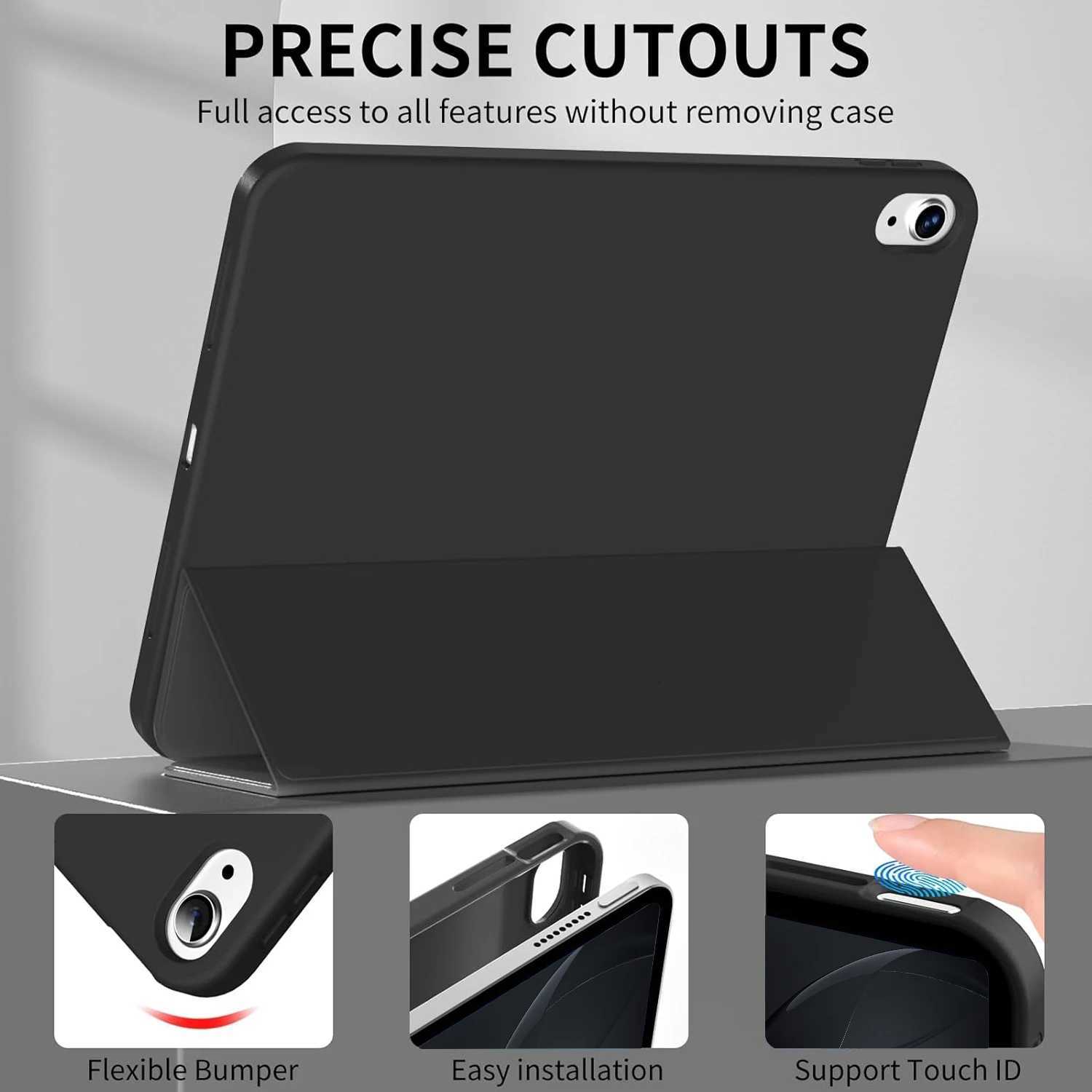 Shockproof Case for Redmi Pad SE 11 2025 with Auto Wake/Sleep Function Foldable Design Soft TPU Material Magnetic Flip Cover H251210