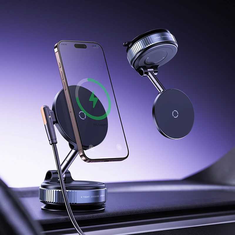 Magnetic Car Phone Holder Suction Cup Vacuum Phone Holder 360 Rotatable and Foldable Phone Holder Suitable for Smartphones C251210