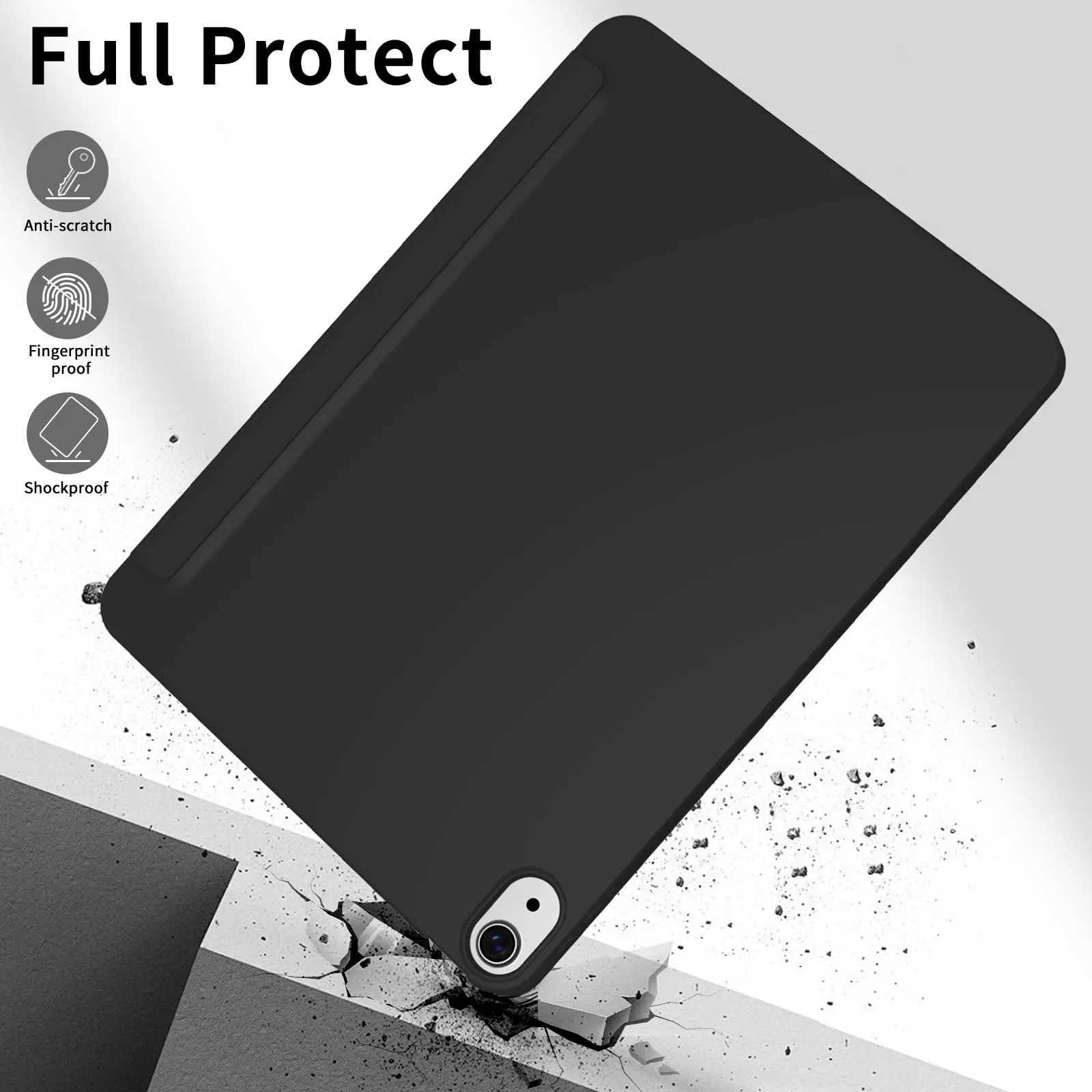 For iPad Air 4th 5th 6th 7th Generation Auto WakeSleep Flip Smart Cover For iPad Air 109 11 2025 2024 Soft Silicone Case H251210