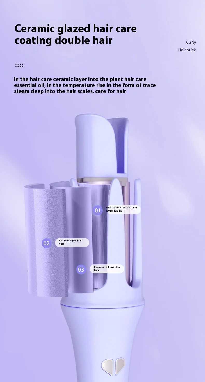 Automatic curling iron 36mm intelligent constant temperature rotating ceramic curling iron professional curling ironT251210