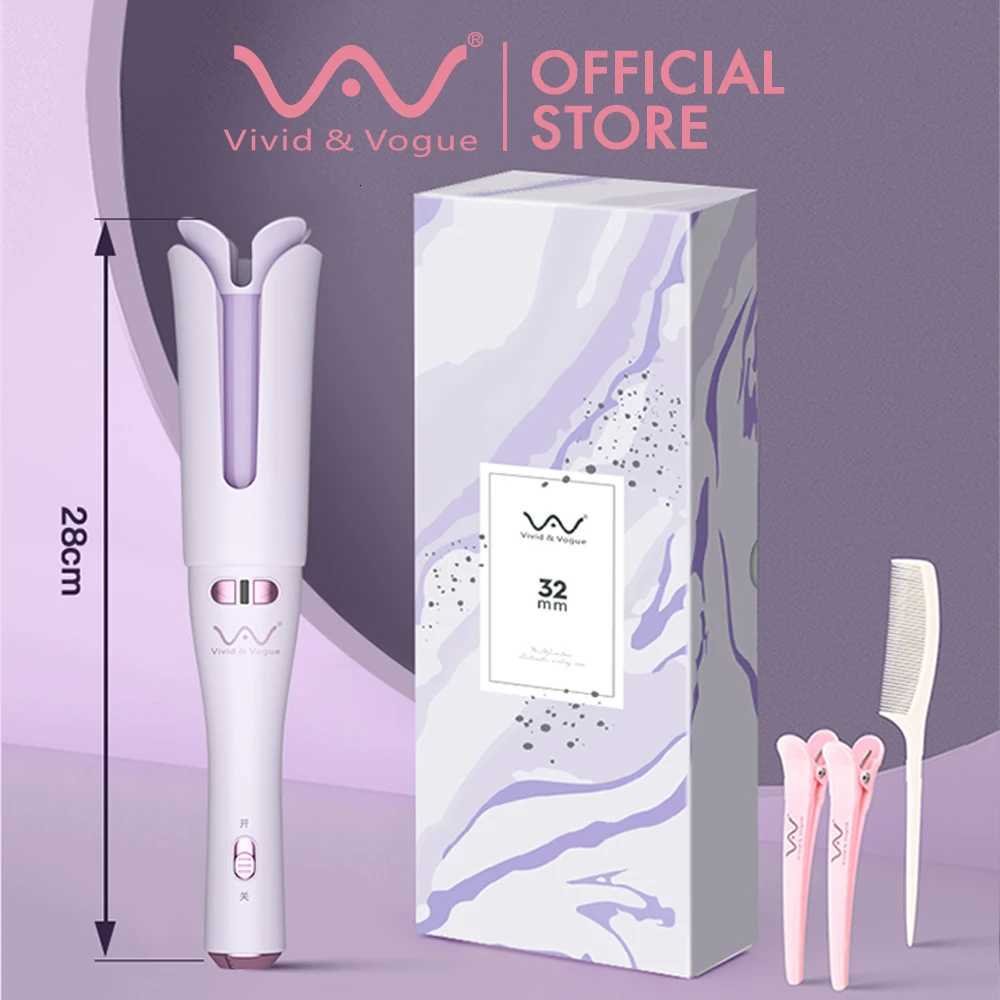 Vivid Vogue G5 Anti-Scald Ceramic Automatic Hair Curler 32mm Hair Curling Hair Curly Iron Hair Straightener Portable curlingT251210