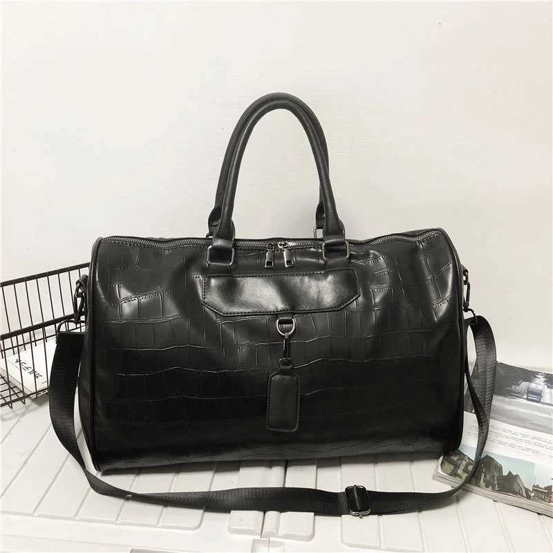 Travel Tote Ste Pattern WenS Handbag Gym Fitness Bag Man PU Leather Duffle Lage Shoder Sports Weekend Outdoor Bag Y251209