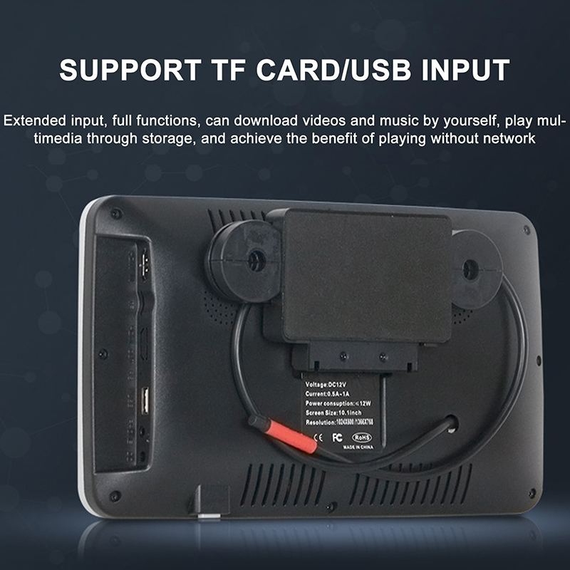 10.1 Inch Full HD IPS Display Car Headrest Monitor With CarPlay & Android Auto Car Video TV Player - view 7